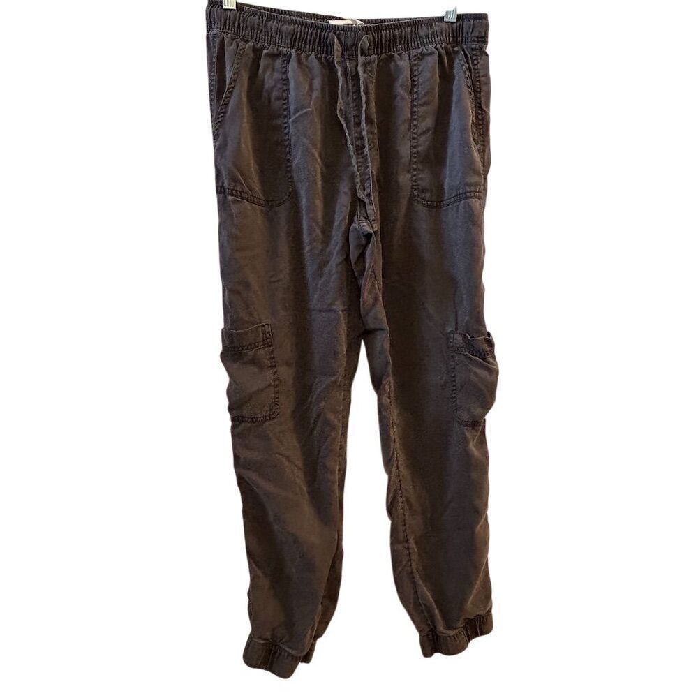 C&C California Women's Cargo Joggers Gray Tapered Pants Size M